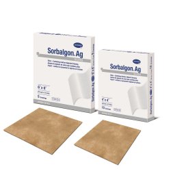 Sorbalgon® Ag Calcium Alginate Dressing with Silver, 6 x 6 Inch