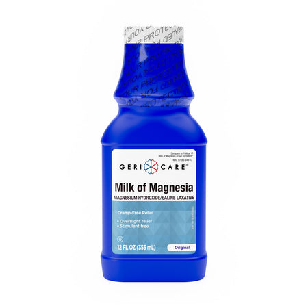 Geri-Care QMOM-12-GCP Magnesium Hydroxide Saline Laxative
