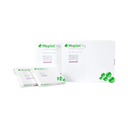 Mepitel® Ag Silver Wound Contact Layer Dressing, 4 x 6 Inch