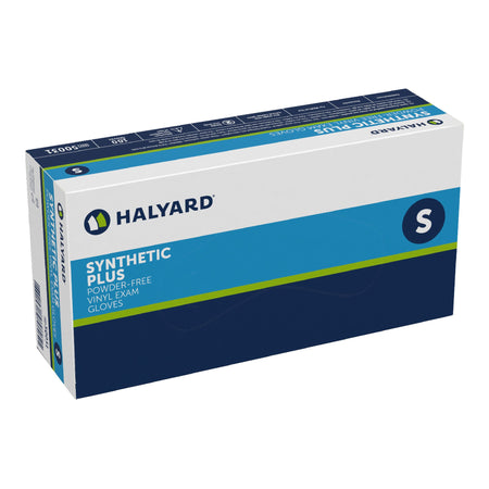 Halyard 50031 Vinyl Exam Glove, Small, White