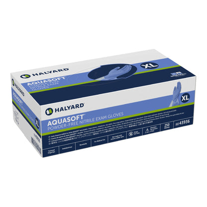 Halyard Aquasoft® Nitrile Exam Glove, Extra Large, Blue