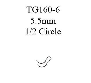 Ethicon 7756G Ethilon Polyamide Nonabsorbable Suture with Needle, Spatula Monofilament