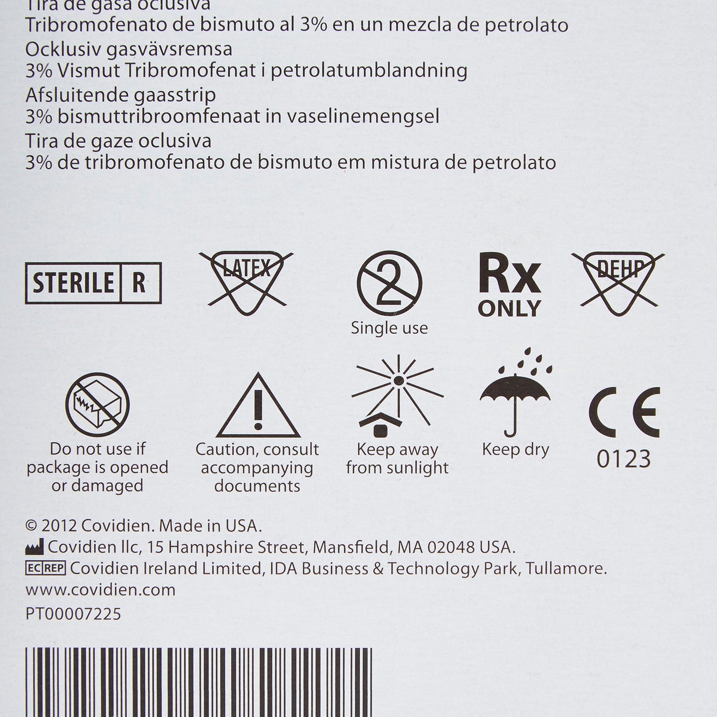 Xeroform™ Occlusive Petrolatum Impregnated Dressing, 1 x 8 inch