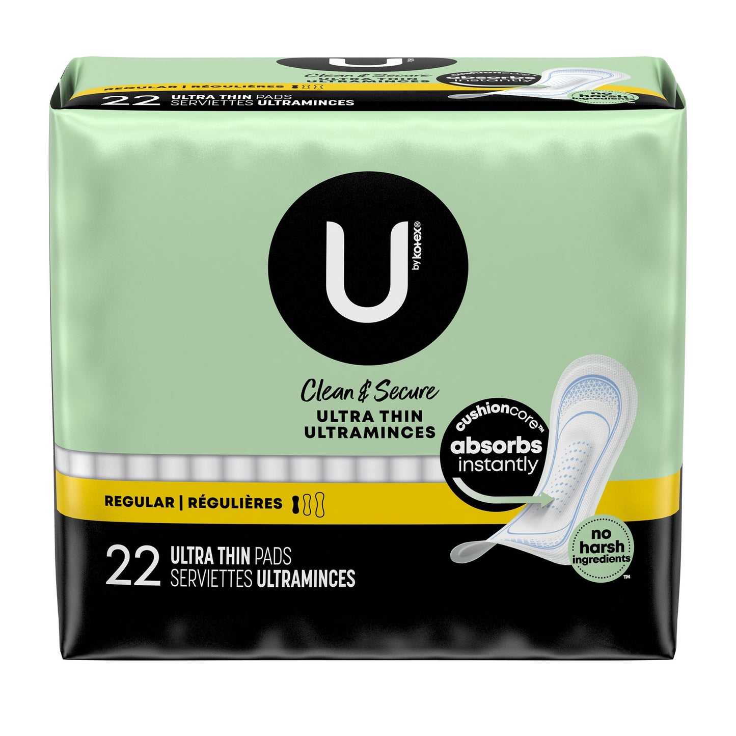 U by Kotex® Security® Ultra Thin Pad, Regular Absorbency