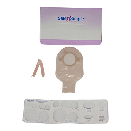 Safe N Simple SNS7209214 Ostomy Pouch, 9 Inch Length, Opaque
