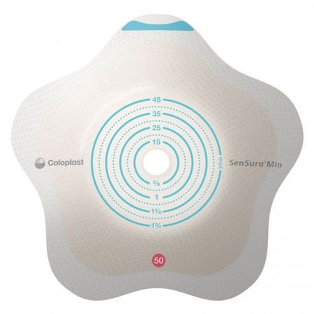 SenSura® Mio Click Convex Flip Ostomy Barrier, 25 mm Stoma Openings, Red Match