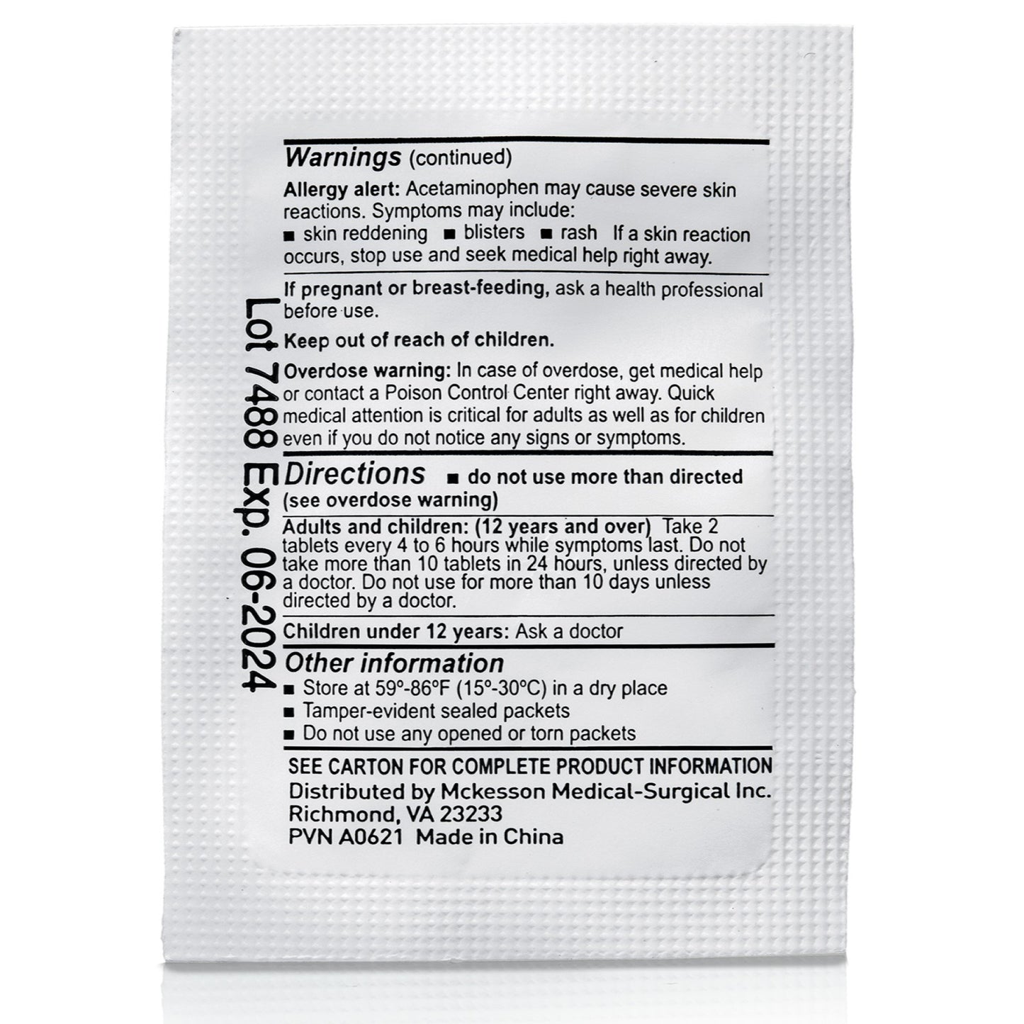 McKesson Acetaminophen Pain Relief