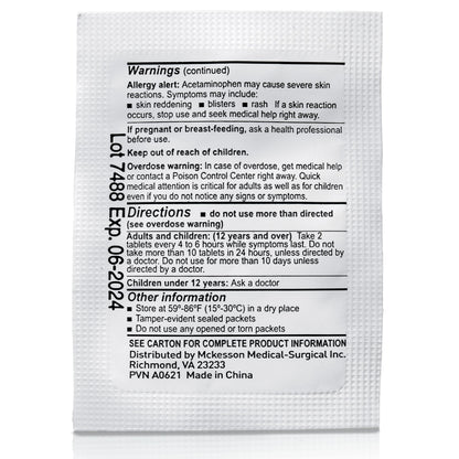 McKesson Acetaminophen Pain Relief