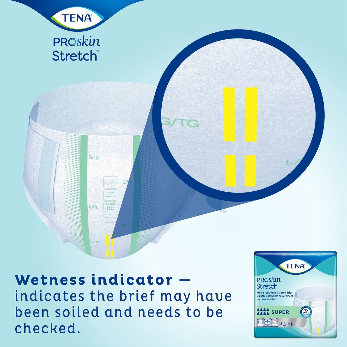 Tena® ProSkin Stretch™ Super Incontinence Brief, Large / Extra Large