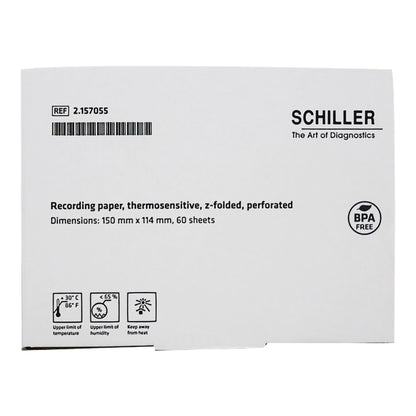 Recording Chart Paper Shiller Z-Fold Red Grid