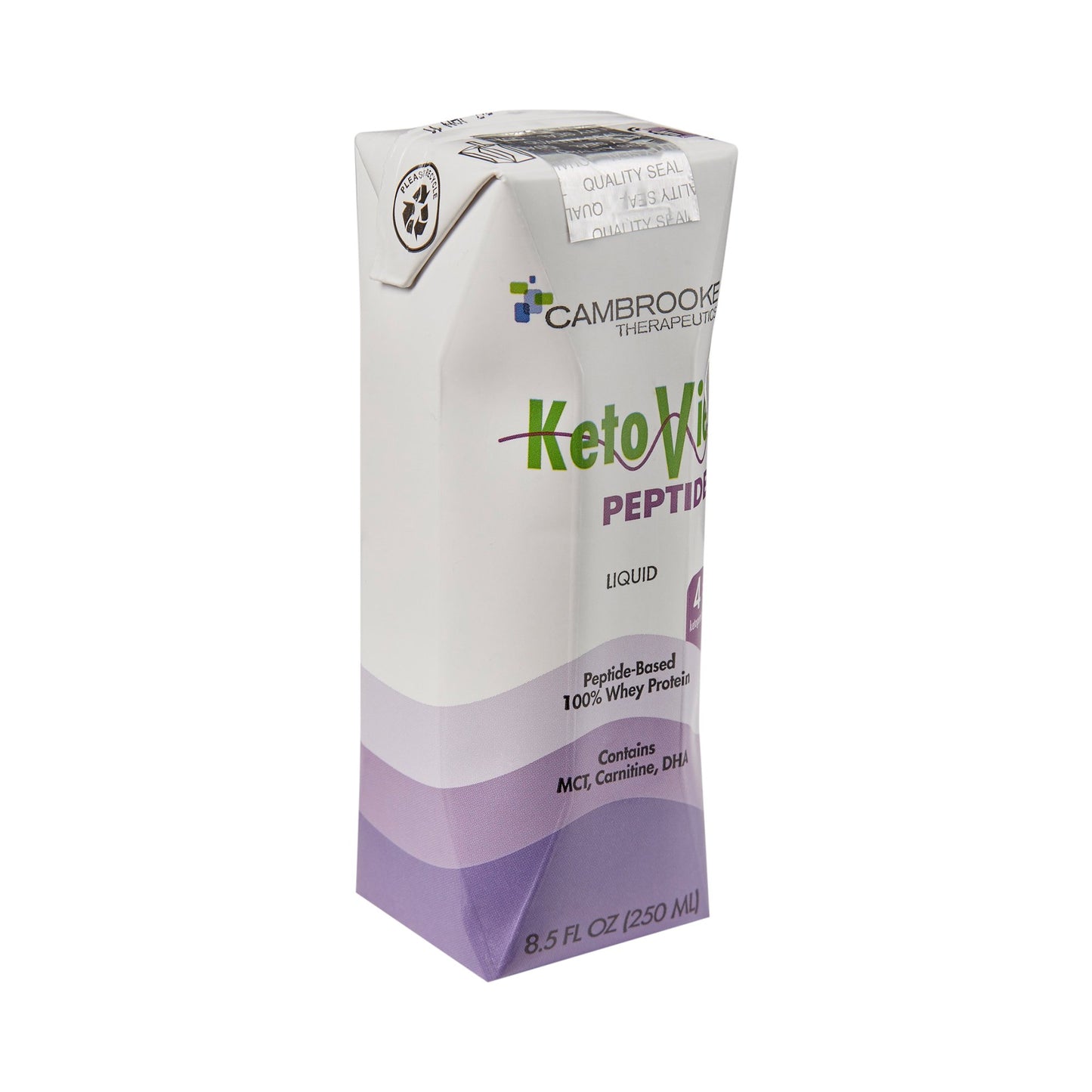 KetoVie™ Peptide 4:1 Ketogenic Medical Food, 8.5-ounce carton