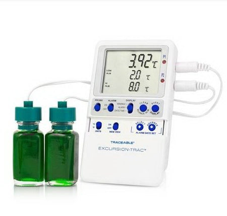 Cole-Parmer Inst 94460-09 Datalogging Refrigerator / Freezer Thermometer with Alarm Traceable Excursion-Trac