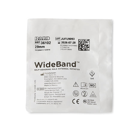 Bard 36102 Wide Band Male External Catheter, Medium