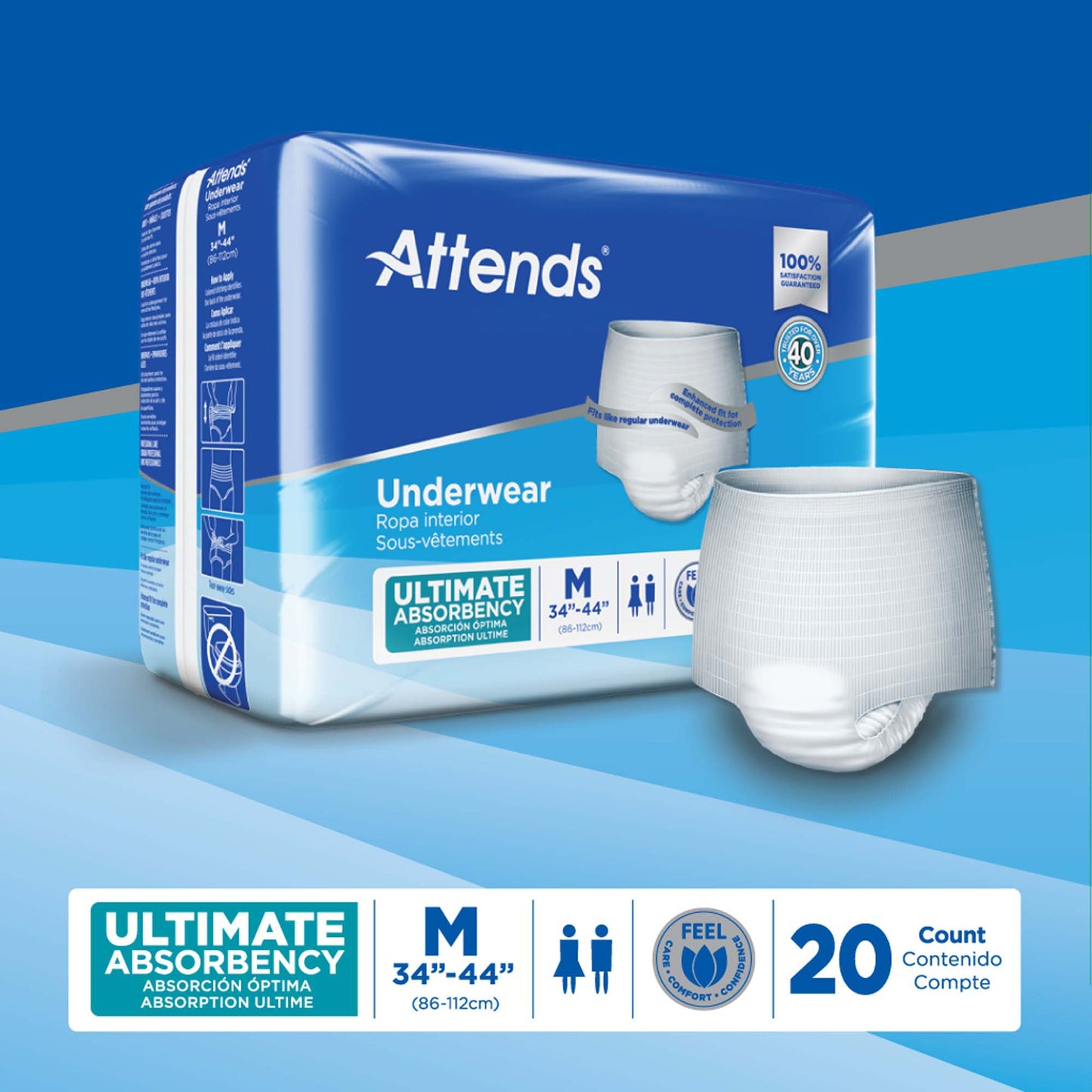 Attends® Advanced Underwear, Medium