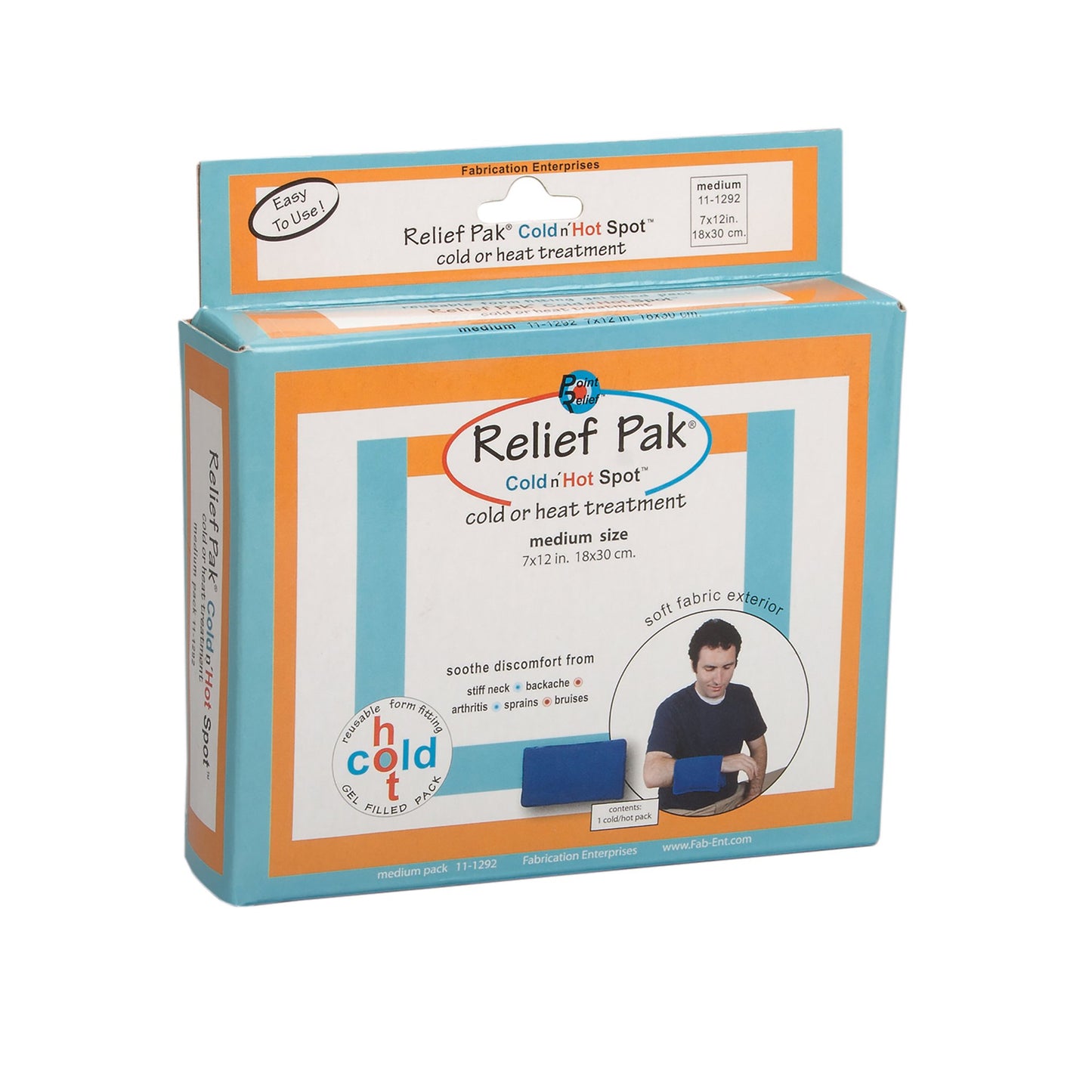 Relief Pak® Cold n' Hot® SensaFlex® Compress Hot / Cold Pack, 7 x 12 Inch