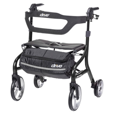4 Wheel Rollator drive™ Nitro Sprint Black Folding Aluminum Frame