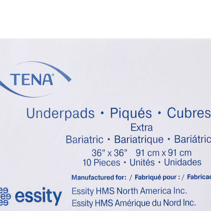 TENA Underpad Extra, 36" x 36", Disposable, Light Absorbency