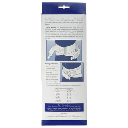 FLA Orthopedics Lumbar Sacral Support with Abdominal Belt, 3X-Large