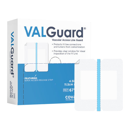 I.V. Specialty Dressing VALGuard® Film 4 X 4-1/2 Inch Sterile