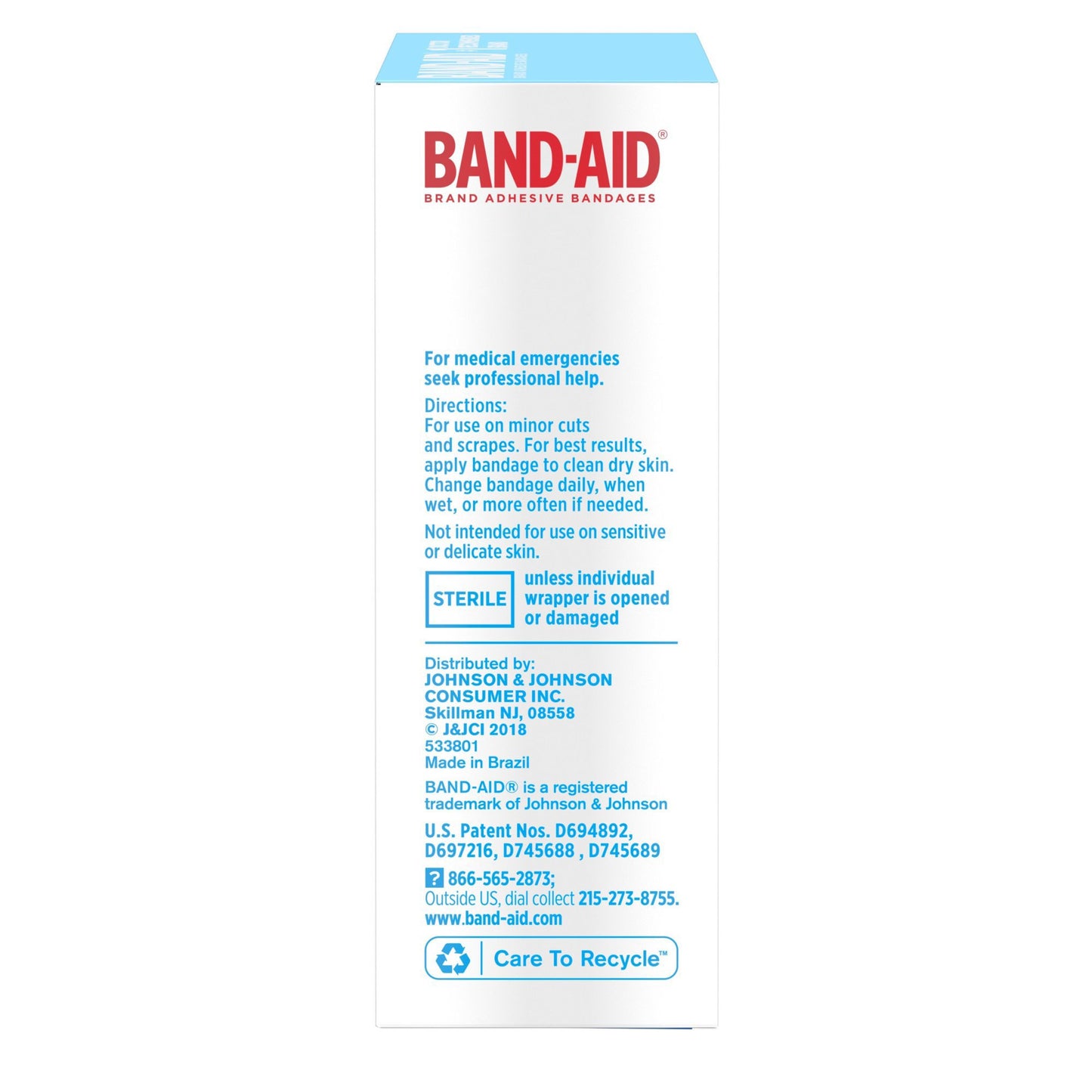 Waterproof Adhesive Strip Band-Aid® Water Block® Tough Strips™ Plastic Tan 1-3/4 X 4 Inch Sterile