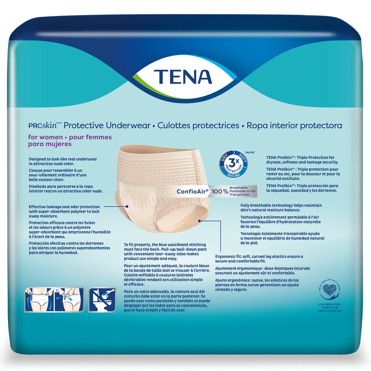 Tena® ProSkin™ Maximum Absorbent Underwear for Women, Small / Medium