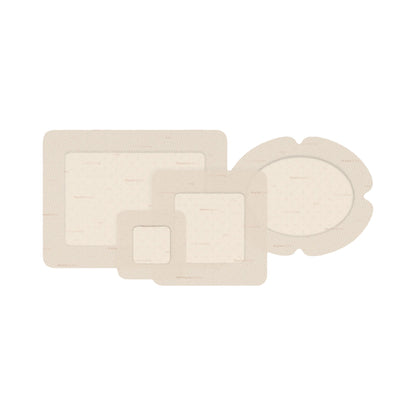Foam Dressing Mepilex® Border Flex 3-1/10 X 4 Inch With Border Film Backing Silicone Adhesive Oval Sterile