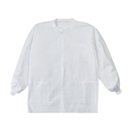 Graham Medical Products 85185 LabMates Lab Jacket, Large, White