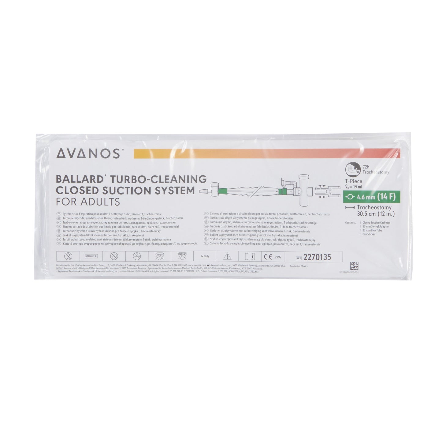 Halyard Ballard® Turbo-Cleaning Closed Suction Catheter