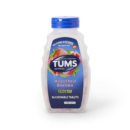 Glaxo Consumer Products 135017803 Tums Extra Strength 750 Antacid Chewable Tablets Assorted Berries
