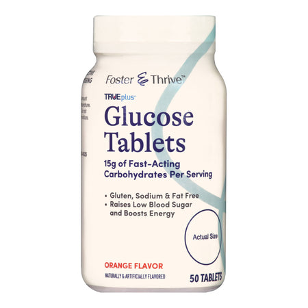 McKesson 56151161051 Foster & Thrive Trueplus Glucose Tablets Orange