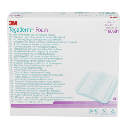 3M™ Tegaderm™ High Performance Nonadhesive w/o Border Foam Dressing, 4 x 4 Inch