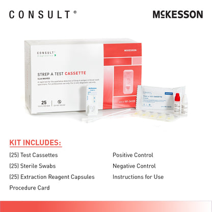 McKesson Consult™ Strep A Infectious Disease Immunoassay Respiratory Test Kit