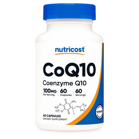 Nutricost NTC021301 Dietary Supplement COQ10 100 mg Strength Capsule 60 Per Bottle