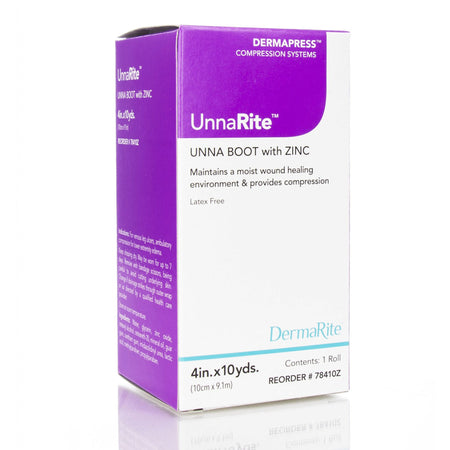 DermaRite 1095195 UnnaRite Unna Boot with Zinc Oxide, 4 Inch x 10 Yard