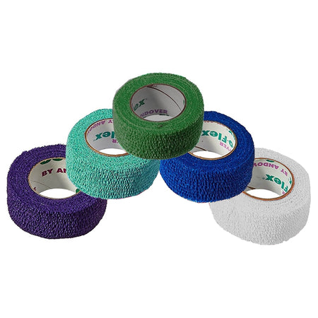 Andover 5100RB-030 CoFlex NL Self-adherent Closure Cohesive Bandage, 1 Inch x 5 Yard