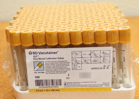 BD 367986 Vacutainer® Plus Venous Blood Collection Tube, 5 mL, 13 x 100 mm