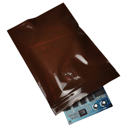 Elkay Plastics FAM30814 LK Plastics Amber Zipper Reclosable Bag, 3 Mil, 8 x 14 in.