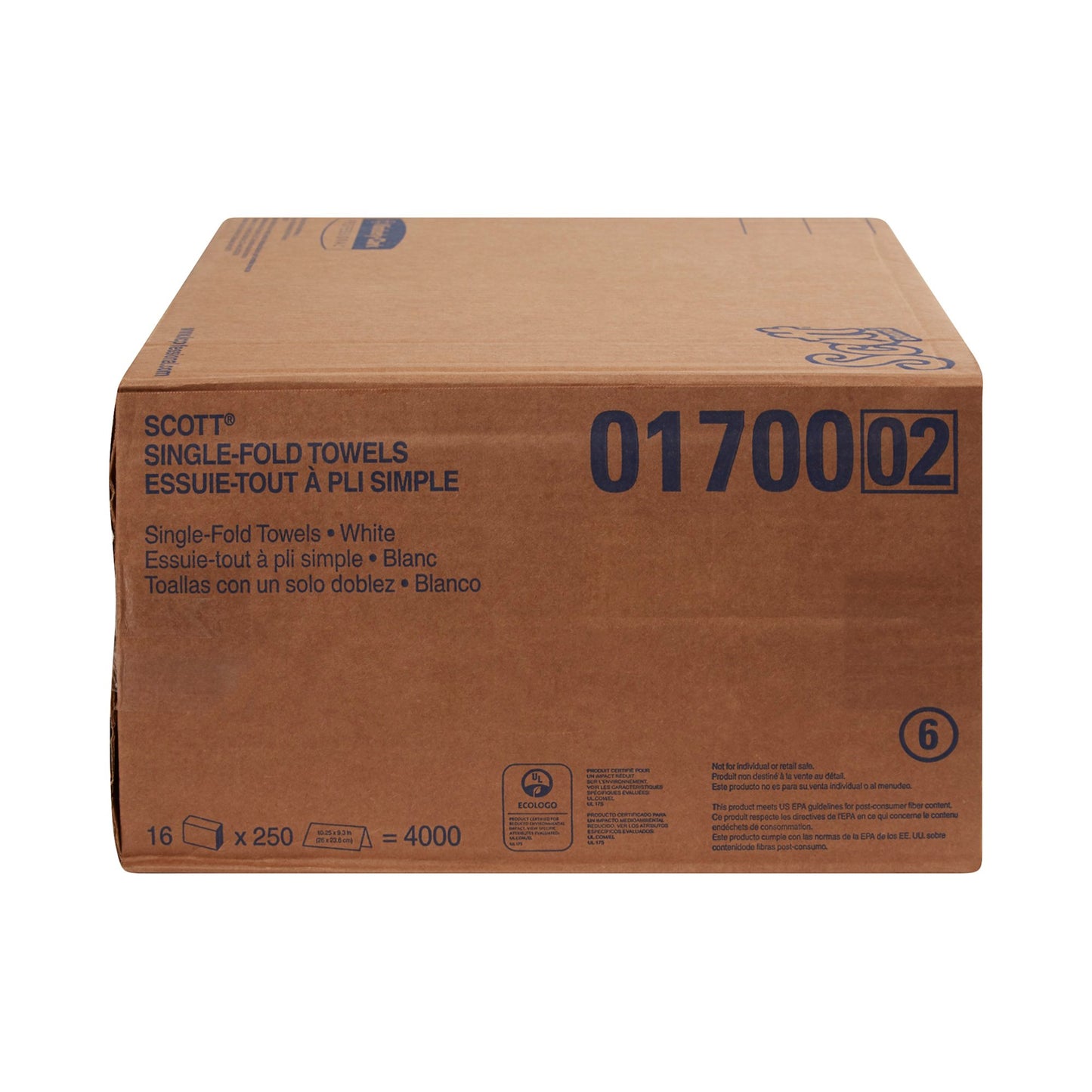Scott Paper Towel, Single-Fold, 9.3 x 10.5 Inch