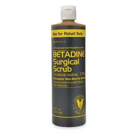 Surgical Scrub Solution Betadine® 4 oz. Bottle 7.5% Strength Povidone-Iodine NonSterile