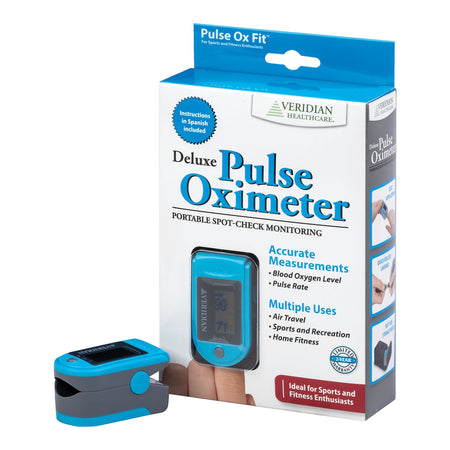 Veridian Healthcare LLC 11-50D SmartHeart Fingertip Pulse Oximeter for Blood Oxygen Saturation, Deluxe