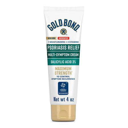 Psoriasis Cream Gold Bond® Psoriasis Relief Medicated Multi-Symptom 4 oz. Tube Unscented Cream