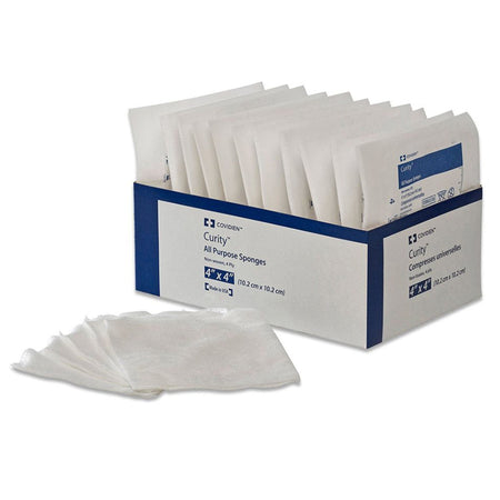 Cardinal 8047 Curity Sterile Nonwoven Sponge, 4 x 4 Inch, 4-Ply