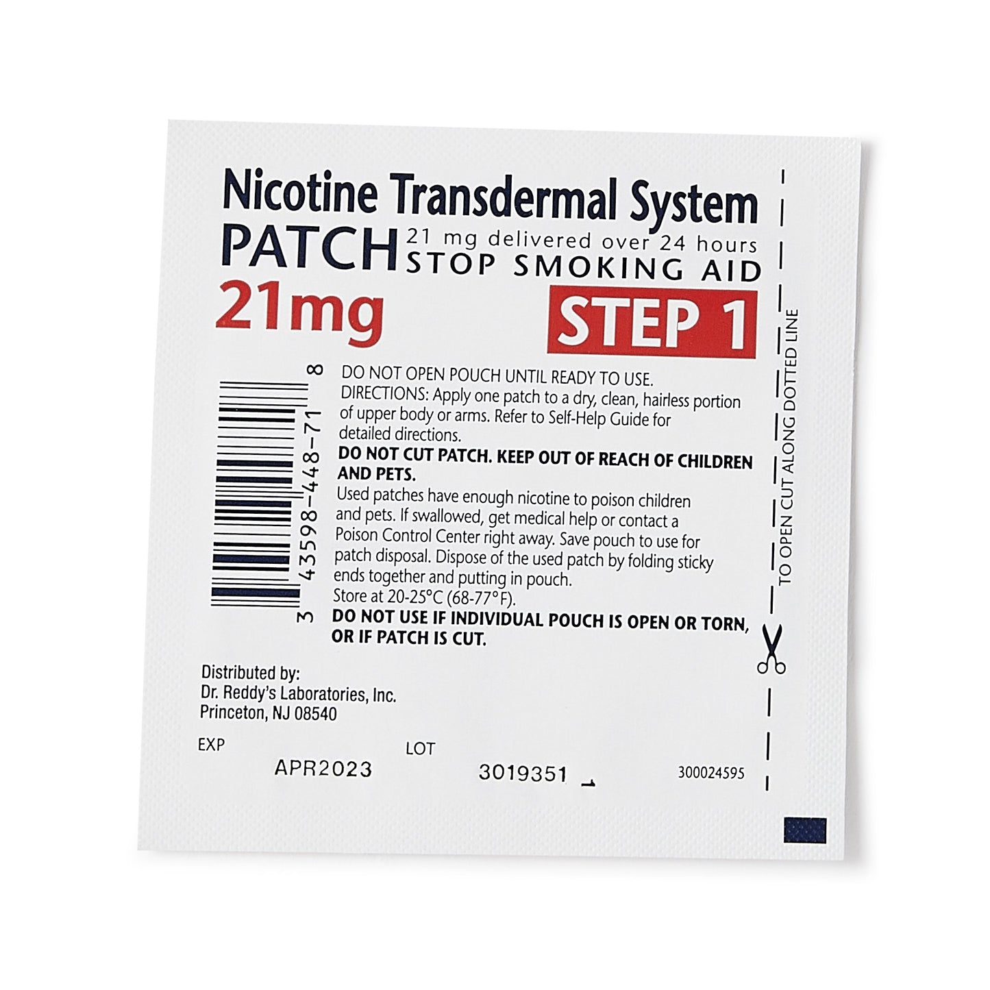 Habitrol® 43598044874 Nicotine Transdermal System Patches 21 mg