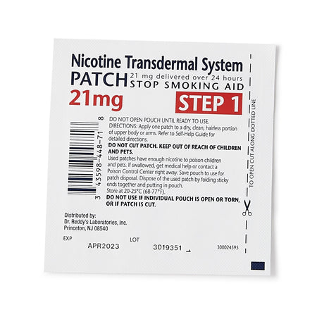 Dr. Reddy's Laboratories 43598044874 Habitrol Nicotine Transdermal System Patches 21 mg