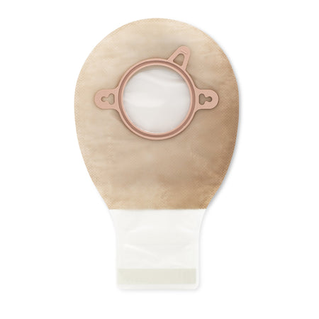 Hollister 18293 New Image Two-Piece Transparent Ostomy Pouch, Pre-cut to Fit 57 mm, Red