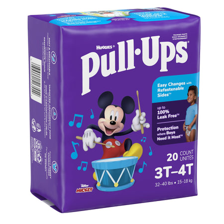 Kimberly-Clark 51355 Huggies Pull-Ups Learning Designs for Boys Training Pants, 3T to 4T