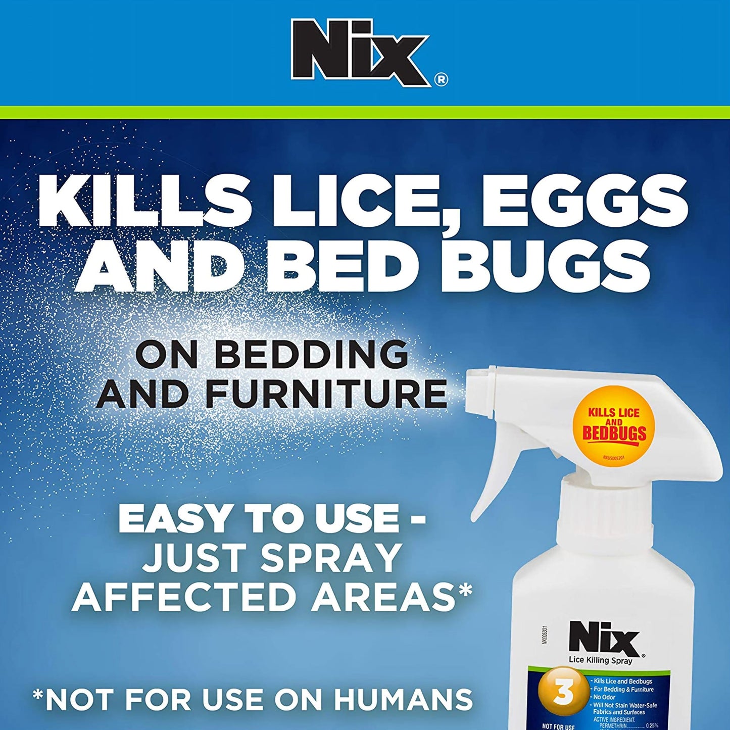 Nix® Lice Killing Furniture Treatment Spray, 5-ounce bottle