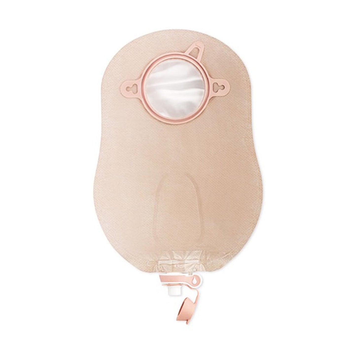 New Image™ 18422 Two-Piece Ultra-Clear Urostomy Pouch, 44 mm Flange, Green Match
