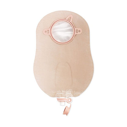 New Image™ 18422 Two-Piece Ultra-Clear Urostomy Pouch, 44 mm Flange, Green Match