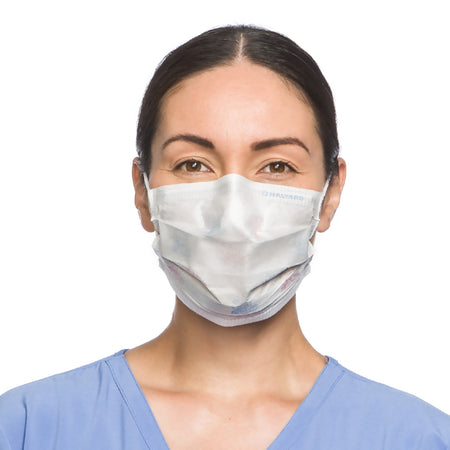 O&M Halyard Inc 47117 Halyard Procedure Mask, Pleated, One Size Fits Most, Yellow, nonsterile